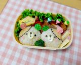 お弁当ハロウィン つぎはぎ うさぎ くま作り方7写真