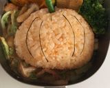 ハロウィンキャラ弁☆チャーリーブラウン作り方2写真