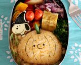 ハロウィンキャラ弁☆チャーリーブラウン作り方4写真