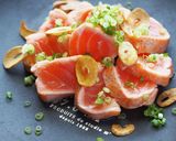 おもてなしにも♪サーモンのたたき風作り方6写真