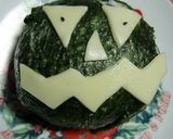ハロウィン、すぐき入りのどでかいおにぎり作り方4写真