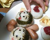 キャラ弁☆ハートいっぱい♡男の子と女の子作り方8写真