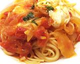 モッツァレラ とろ〜りトマトパスタ作り方4写真