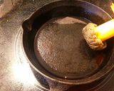 スキレット秋の味覚！簡単バター焼き椎茸作り方2写真
