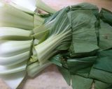 チンゲン菜と 海老 ニラの中華スープ♪作り方4写真