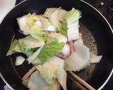 白菜と厚切りベーコンの雑穀クリームスープ作り方3写真