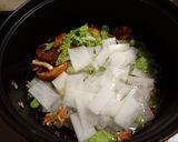 ヌメリスギタケモドキと大根白菜の味噌汁作り方6写真