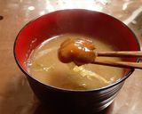 ヌメリスギタケモドキと大根白菜の味噌汁作り方10写真