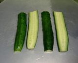 くねくね模様♫胡瓜とハムのサンドイッチ作り方1写真