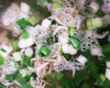 簡単✴桜えびお豆腐ネギの海鮮中華スープ✴作り方3写真