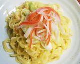 カニカマDEかに玉風ワンポットパスタ♪作り方6写真