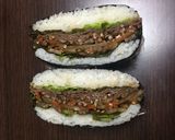 大人気！おにぎらず☆焼肉×きんぴら作り方9写真