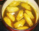 ＊鳥の手羽先カレー煮＊作り方4写真