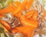 鍋の残り野菜とお肉であつあつ酸辣湯うどん作り方1写真