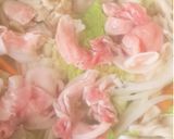 鍋の残り野菜とお肉であつあつ酸辣湯うどん作り方2写真