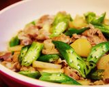 簡単☆美味しい☆かぶとオクラの豚肉炒め作り方5写真