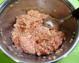 簡単スプーンミニバーグ!たっぷり野菜添え作り方1写真