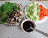 豚肉と舞茸チンゲン菜の炒め物　作り方2写真