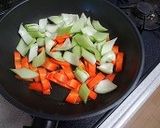 豚肉と舞茸チンゲン菜の炒め物　作り方3写真