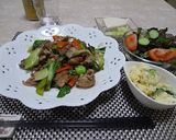 豚肉と舞茸チンゲン菜の炒め物　作り方7写真