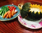 丸ごとかぼちゃのチーズフォンデュ☆作り方8写真
