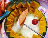丸ごとかぼちゃのチーズフォンデュ☆作り方9写真