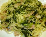 ウマ！大根の葉とベーコンの和風パスタ♪作り方10写真