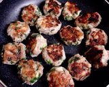 照り焼きれんこん豚バーグ作り方3写真