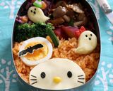 ハロウィンキャラ弁☆かぼちゃキティ作り方5写真
