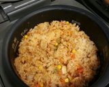 炊飯器deクリスマスリースチキンピラフ作り方6写真