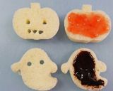 ハロウィン☆おばけサンドイッチ作り方4写真