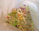 鍋の副菜に☆『カット野菜のごま和え豆腐』作り方2写真