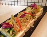 鍋の副菜に☆『カット野菜のごま和え豆腐』作り方4写真
