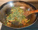 体臭スッキリ！ニンジンの葉っぱ炒め作り方8写真