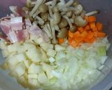 ツナ缶でお手軽クラムチャウダー風スープ作り方1写真