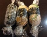 スティックおにぎり3個作り方10写真