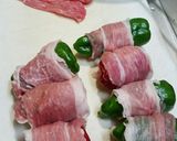 栄養満点！丸ごとピーマンの肉巻き作り方2写真