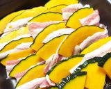 かぼちゃ 豚バラ オーブン焼き作り方1写真