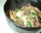 あぶらかすとチンゲン菜の卵とじ作り方10写真