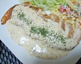 チキンのマスタードクリームソース作り方6写真