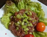 鰹(マグロ)ＤＥユッケ 簡単美味だよ～作り方4写真