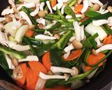 餅入りドリア風味の野菜炒め作り方2写真