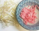 簡単♪もやしとひき肉でワンポットパスタ♪作り方1写真