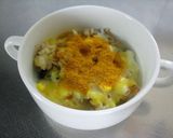 一人ご飯に♪カレー味のリゾット風作り方4写真