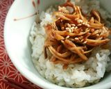 シイタケの軸のきんぴら作り方5写真