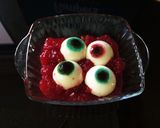 目玉ゼリー血液ゼリーを添えて☆作り方9写真