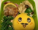 鬼太郎ふなっしー弁当☆おやじ添え作り方20写真