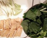 小松菜と鶏肉だんごスープ作り方1写真