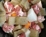 簡単☆炊飯器で豚こまで角煮風豚大根作り方5写真