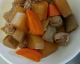 簡単☆炊飯器で豚こまで角煮風豚大根作り方7写真